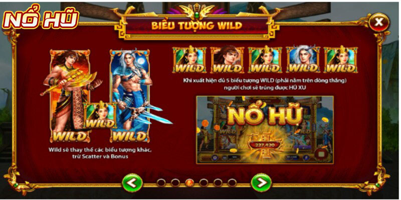 Một số điểm nổi bật có tại Slots game Sơn Tinh Thủy Tinh