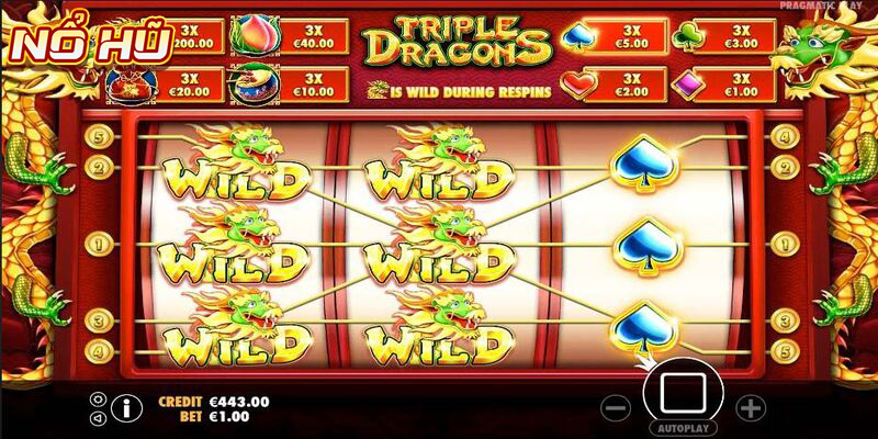 Những điểm nổi bật chỉ có ở trò chơi Triple Dragons Slot